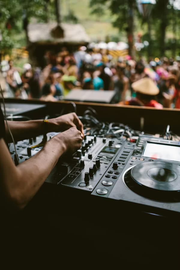 DJ at a beach party